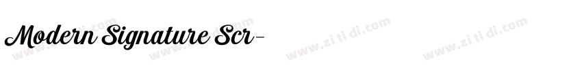 Modern Signature Scr字体转换